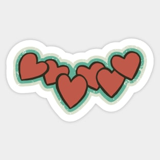 Hearts Sticker